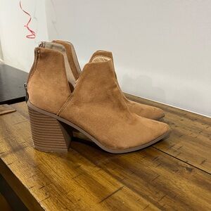 Tan Suede Ankle Boots